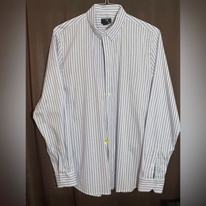 H&M Slim Fit. Light purple and white strips with black lines.